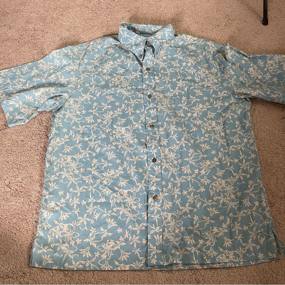 Cintas Men’s Hawaiian Shirt Blue Size L & XL